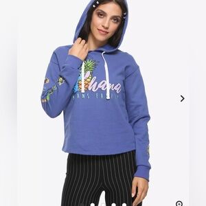 ⭐️Disney Lilo & Stitch blue icon long sleeve girls hoodie size XL